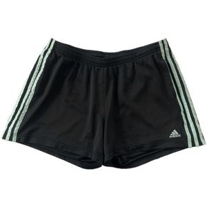 mint green adidas shorts